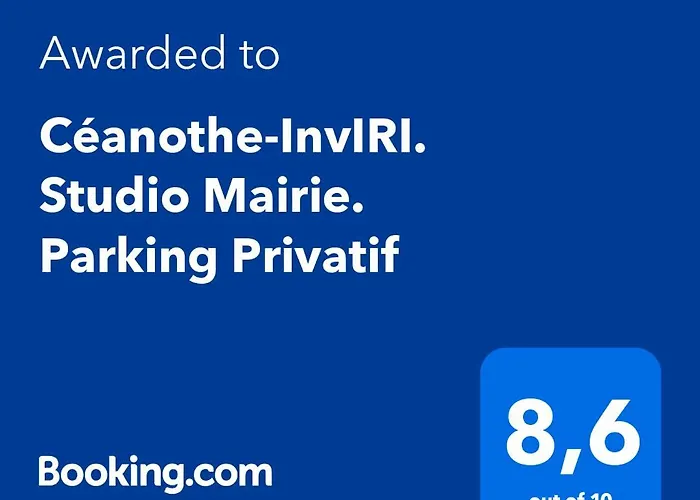 Ceanothe-Inviri. Studio Mairie. Parking Privatif